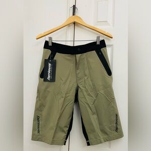 Fasthouse Crossline 2.0 Army Green/Black Mountain Bike Shorts Men's Size 28